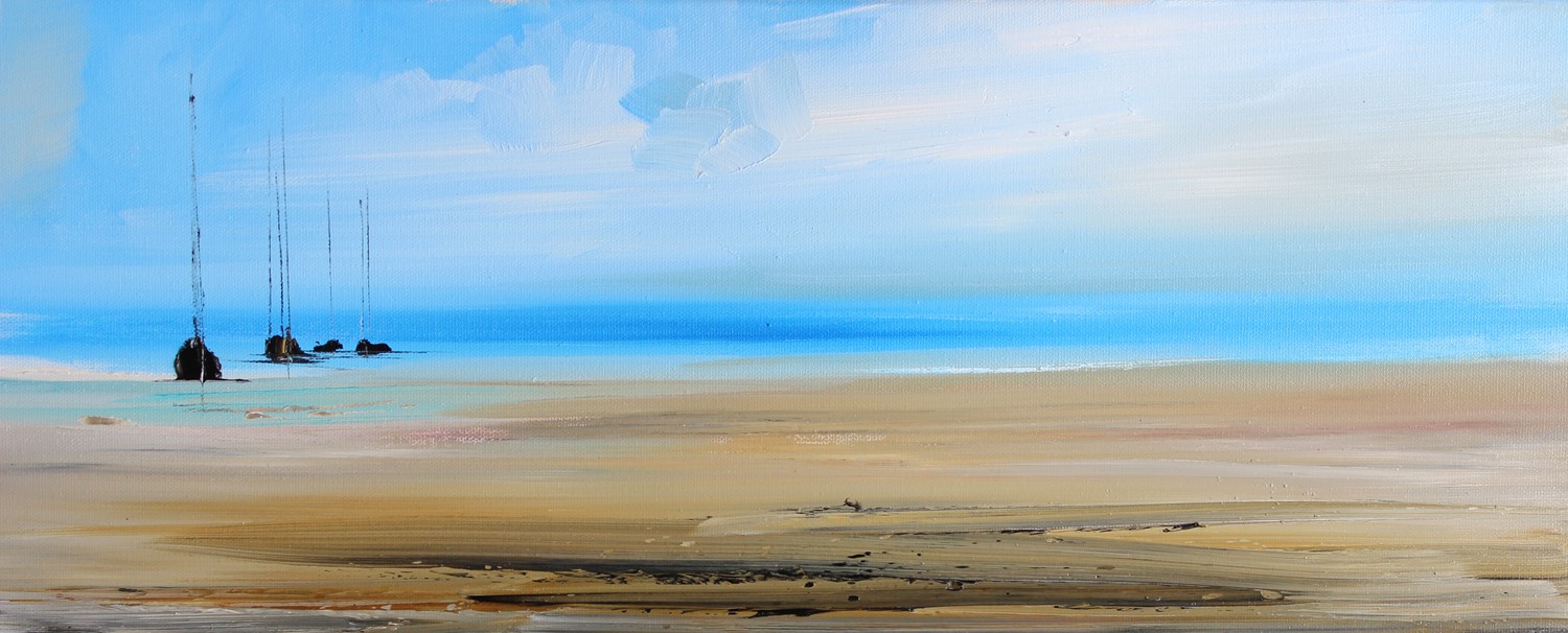 'Blue Skies and the Tide is Out' by artist Rosanne Barr